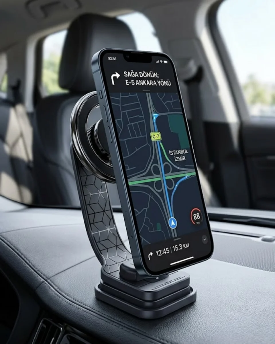 Manyetik Araç Telefon Standı Katlanabilir Telefon Tutucu