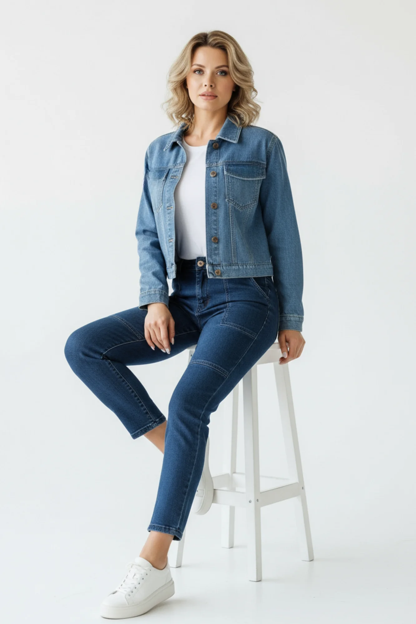 Kot Gömlek ve Kot Pantolon İkili Takım