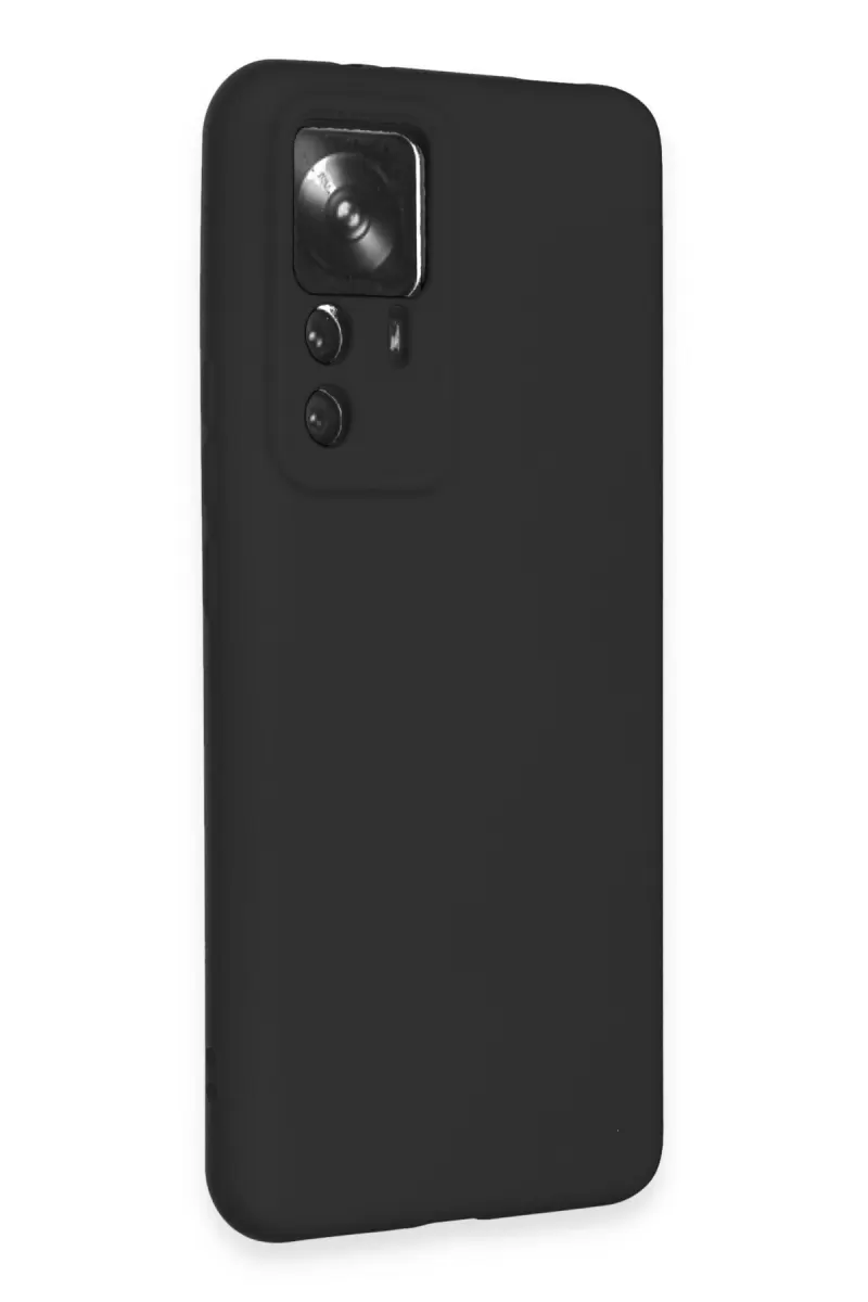 Newface Xiaomi Mi 12T Pro Kılıf Nano içi Kadife Silikon - Siyah