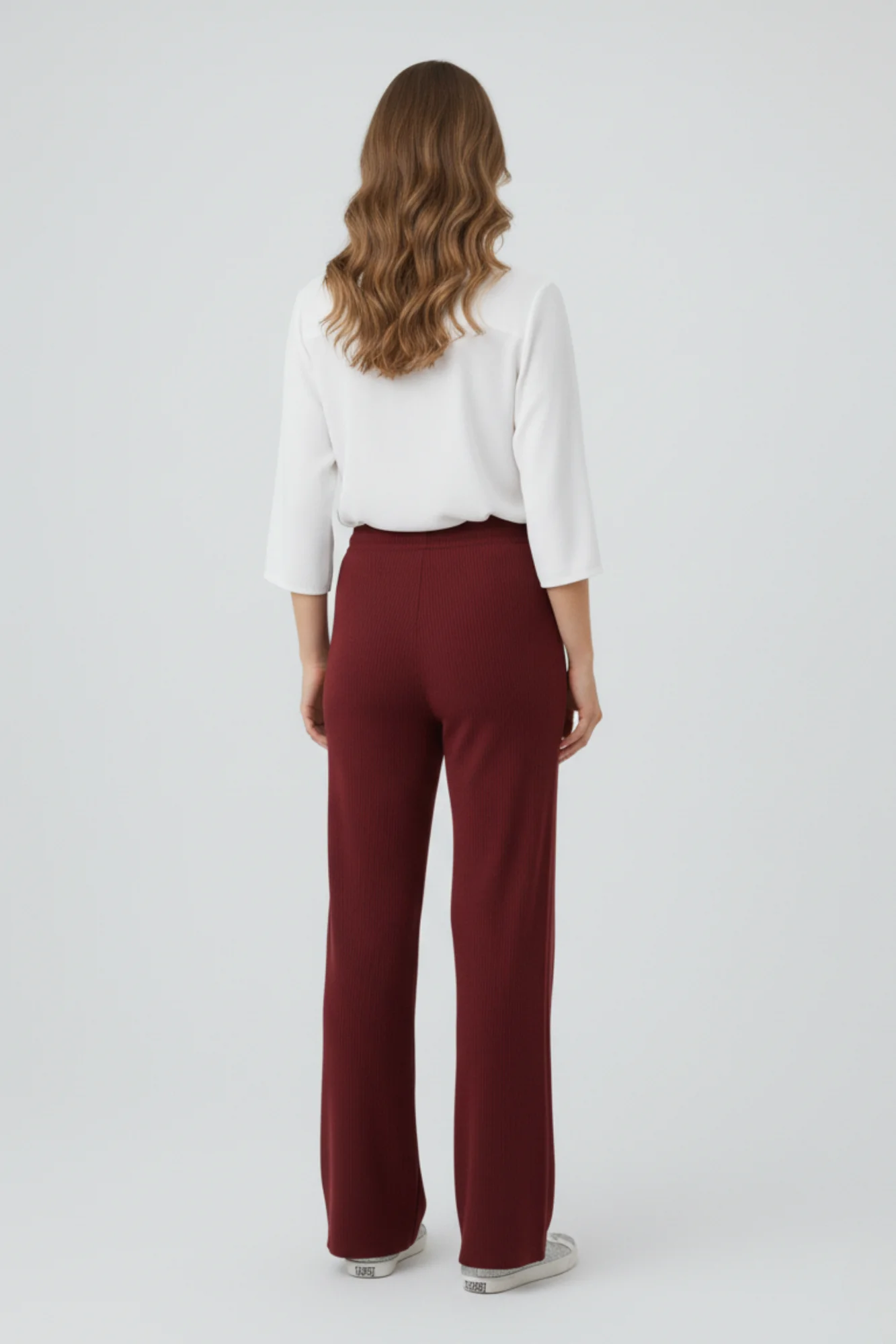 Kadın Modern Bordo Pantolon