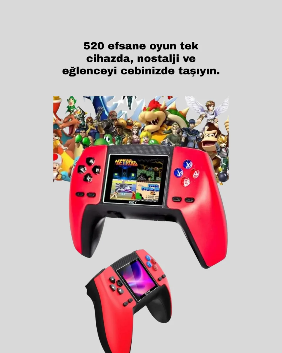 TV Bağlantılı 520 Oyunlu P5 Retro GamePad Konsol