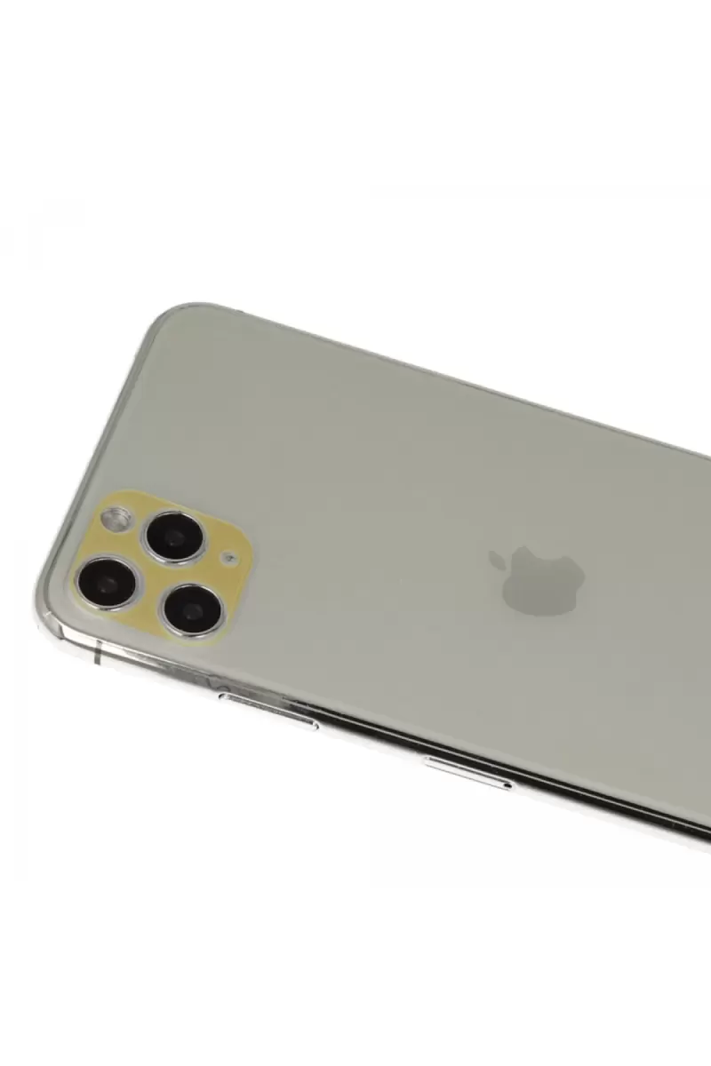 Newface Apple iPhone 11 Pro Max Rainbow Kamera Lens Koruma Cam - Gold