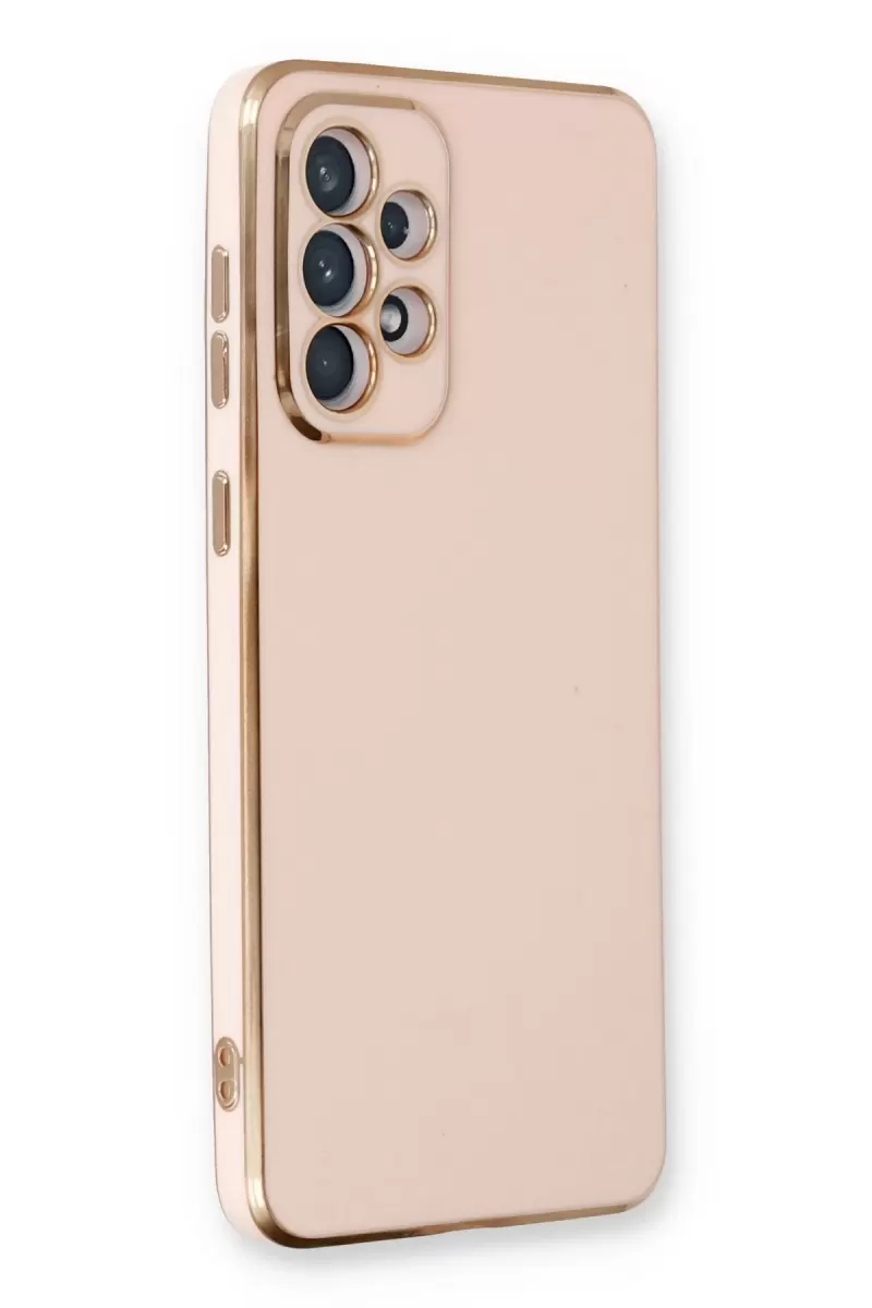 Newface Samsung Galaxy A33 5G Kılıf Volet Silikon - Pembe