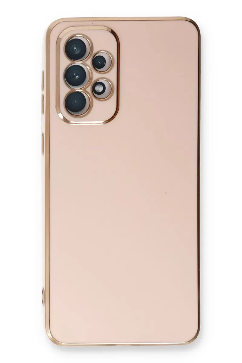 Newface Samsung Galaxy A33 5G Kılıf Volet Silikon - Pembe