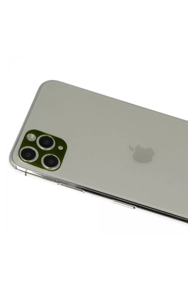 Newface Apple iPhone 11 Pro Max Rainbow Kamera Lens Koruma Cam - Yeşil