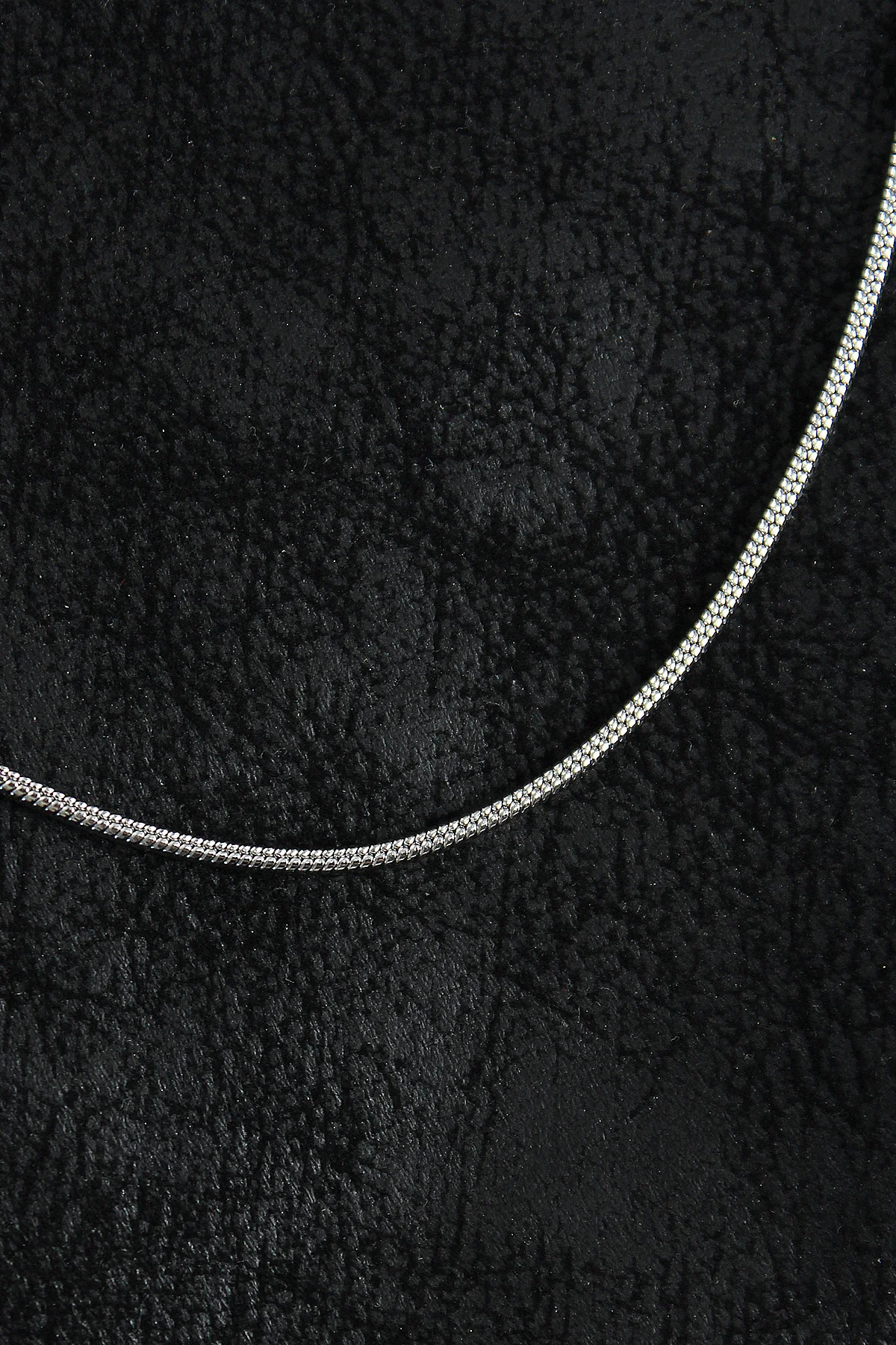 316L Çelik Örme Zincir Model Gümüş Renk Erkek Kolye