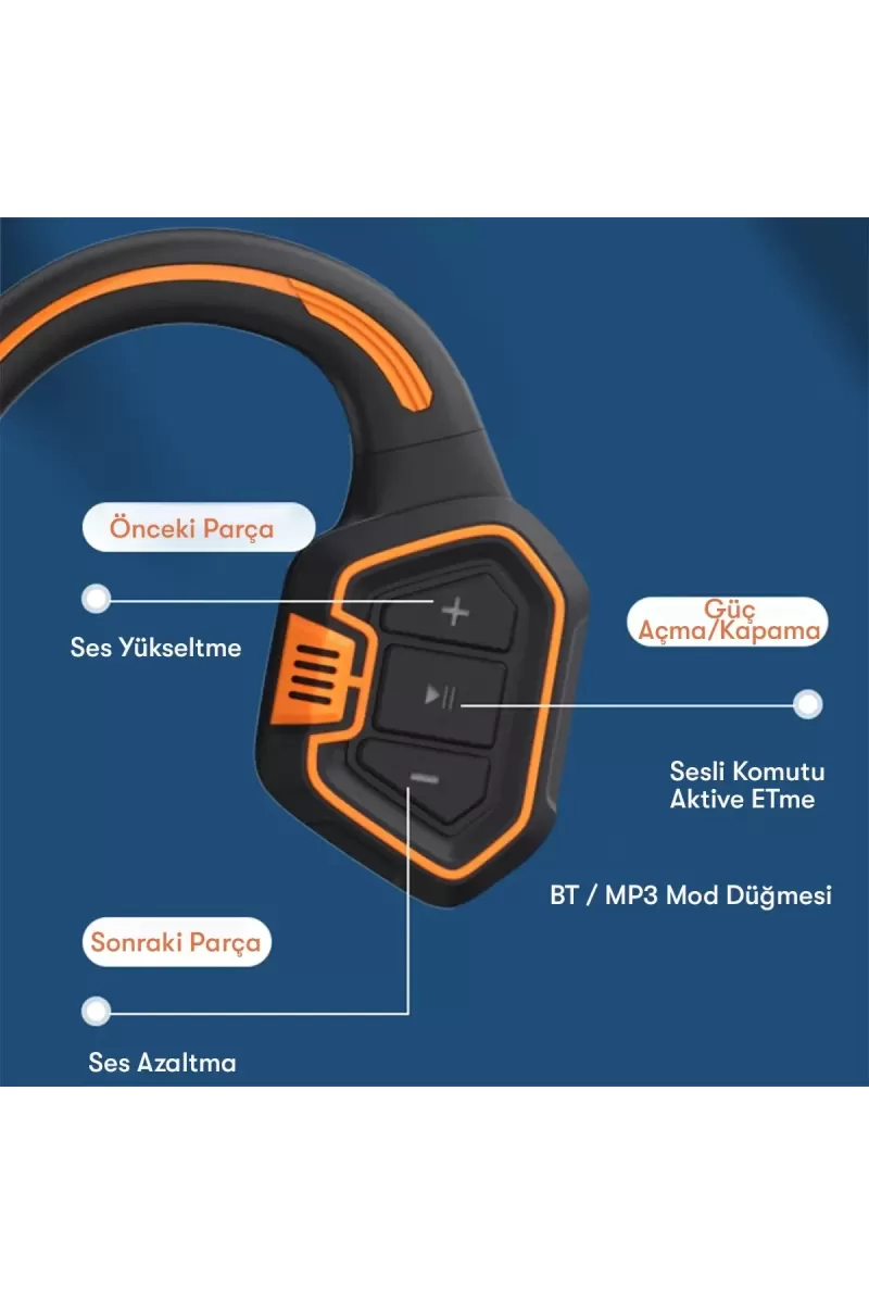 Newface AS9 Suya Dayanıklı Bluetooth Kulaklık - Siyah