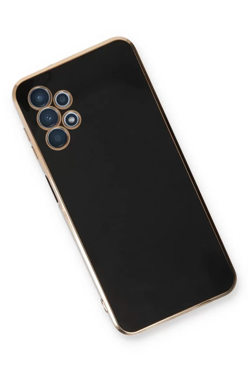 Newface Samsung Galaxy A13 4G Kılıf Volet Silikon - Siyah