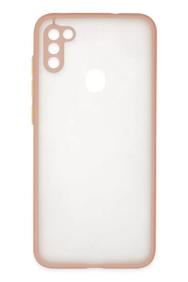 Newface Samsung Galaxy A11 Kılıf Montreal Silikon Kapak - Pembe
