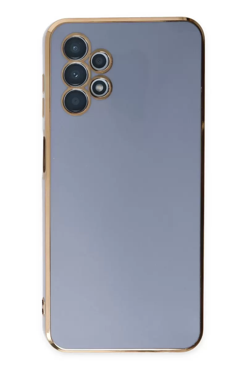 Newface Samsung Galaxy A13 4G Kılıf Volet Silikon - Mavi