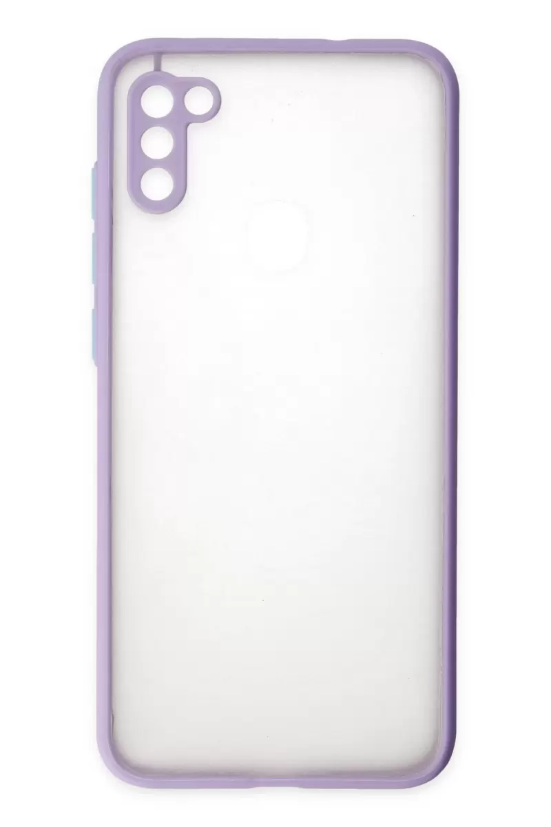 Newface Samsung Galaxy A11 Kılıf Montreal Silikon Kapak - Mor