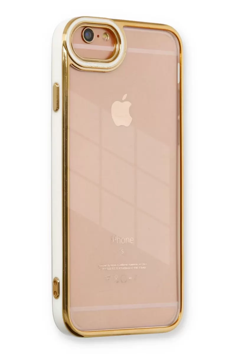 Newface Apple iPhone 6 Kılıf Liva Lens Silikon - Beyaz