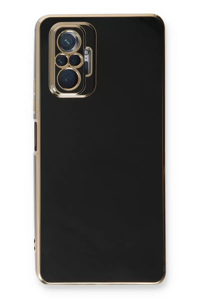 Newface Xiaomi Redmi Note 10 Pro Kılıf Volet Silikon - Siyah