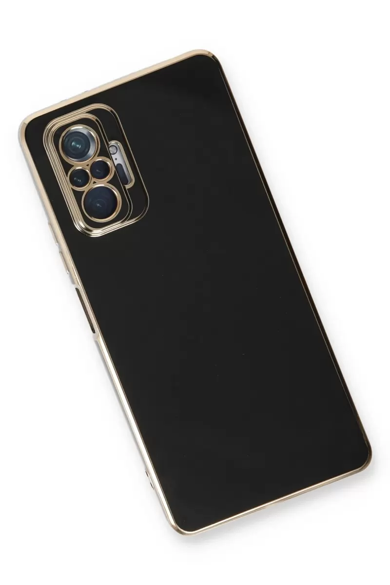 Newface Xiaomi Redmi Note 10 Pro Kılıf Volet Silikon - Siyah
