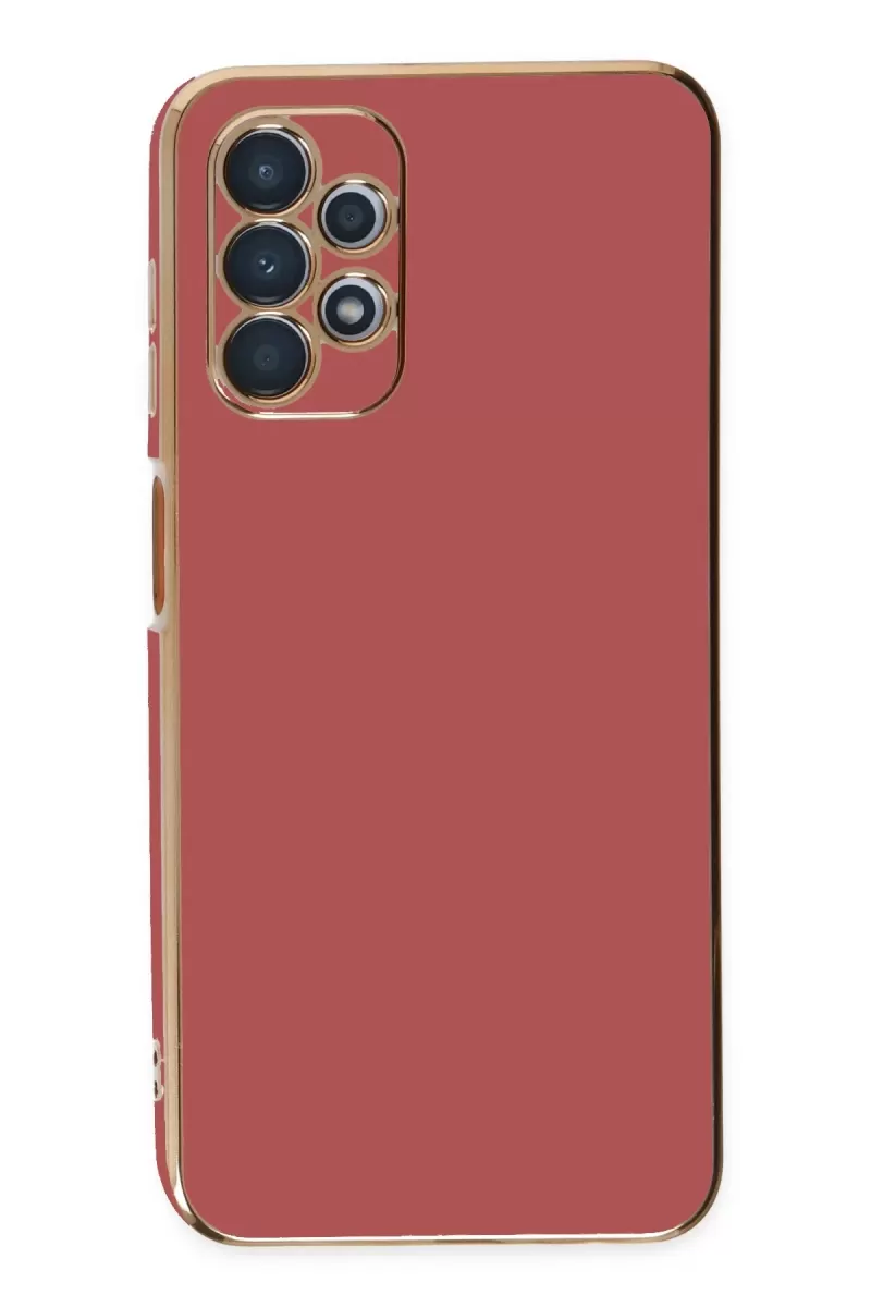 Newface Samsung Galaxy A13 4G Kılıf Volet Silikon - Kırmızı
