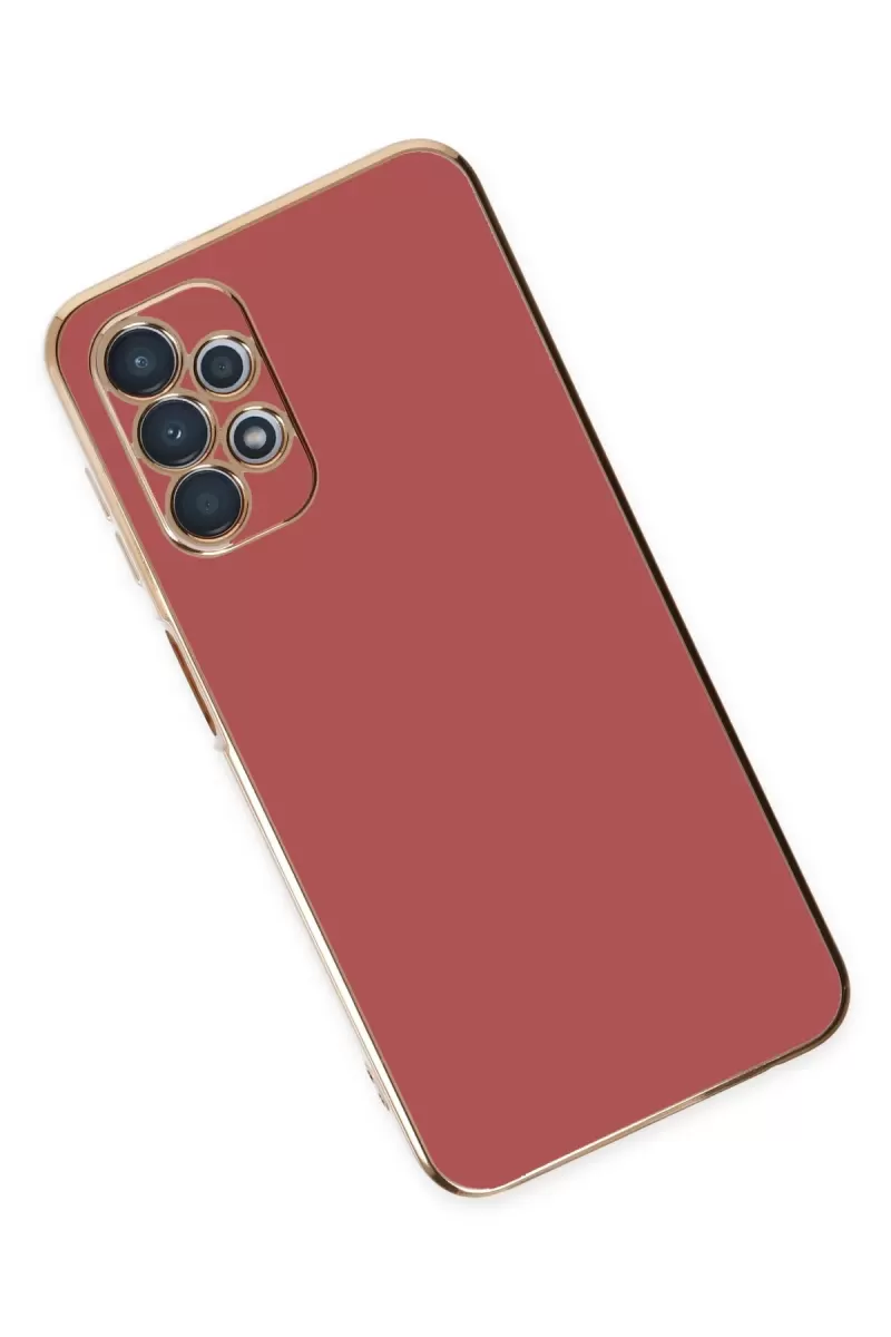 Newface Samsung Galaxy A13 4G Kılıf Volet Silikon - Kırmızı