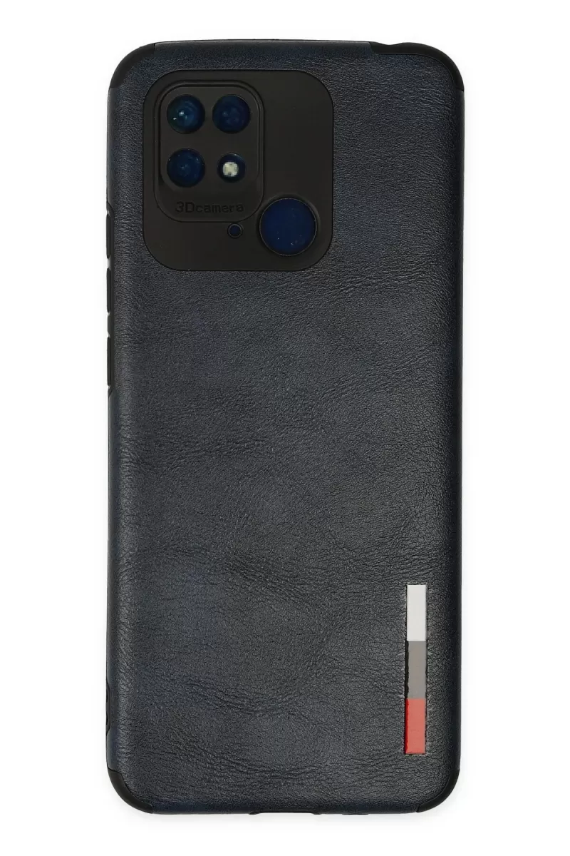 Newface Xiaomi Redmi 10C Kılıf Loop Deri Silikon - Lacivert
