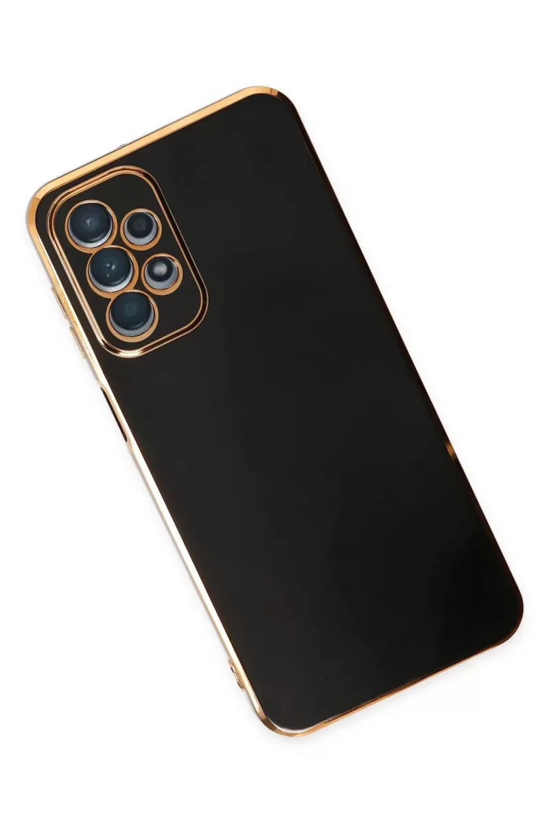 Newface Samsung Galaxy A23 4G Kılıf Volet Silikon - Siyah