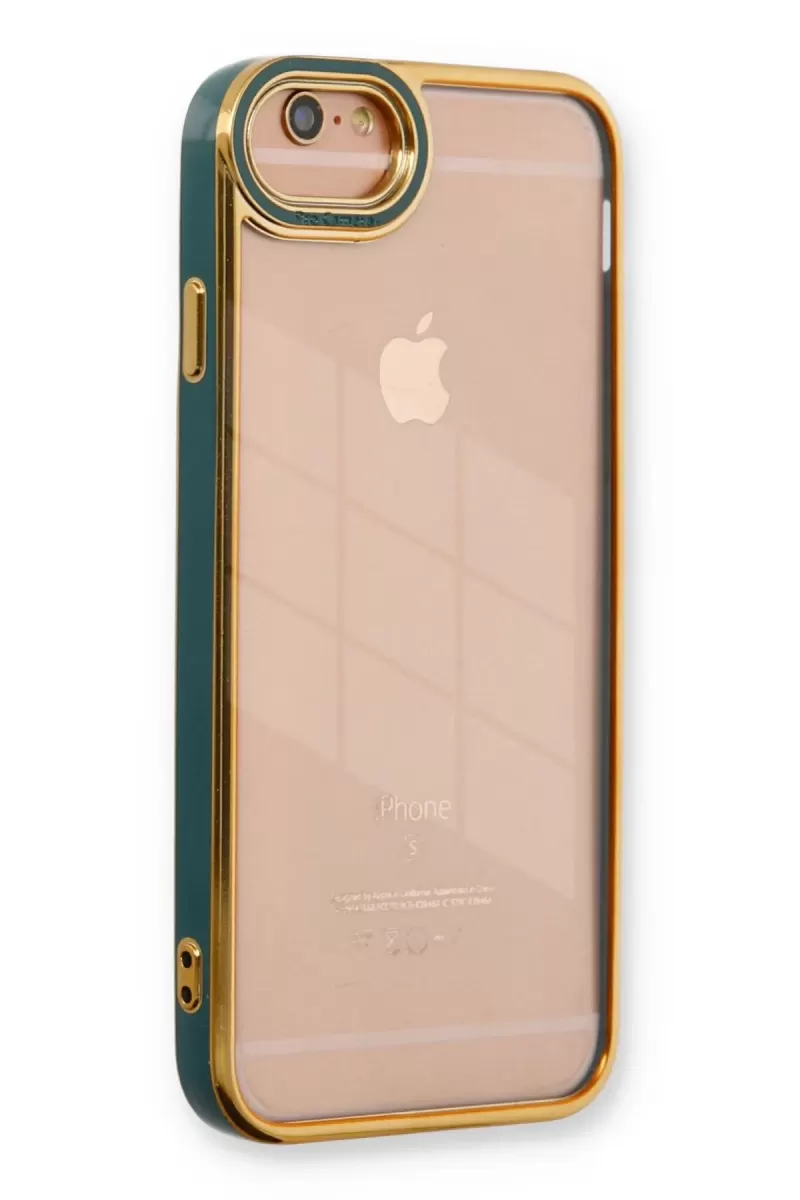 Newface Apple iPhone 6 Kılıf Liva Lens Silikon - Yeşil