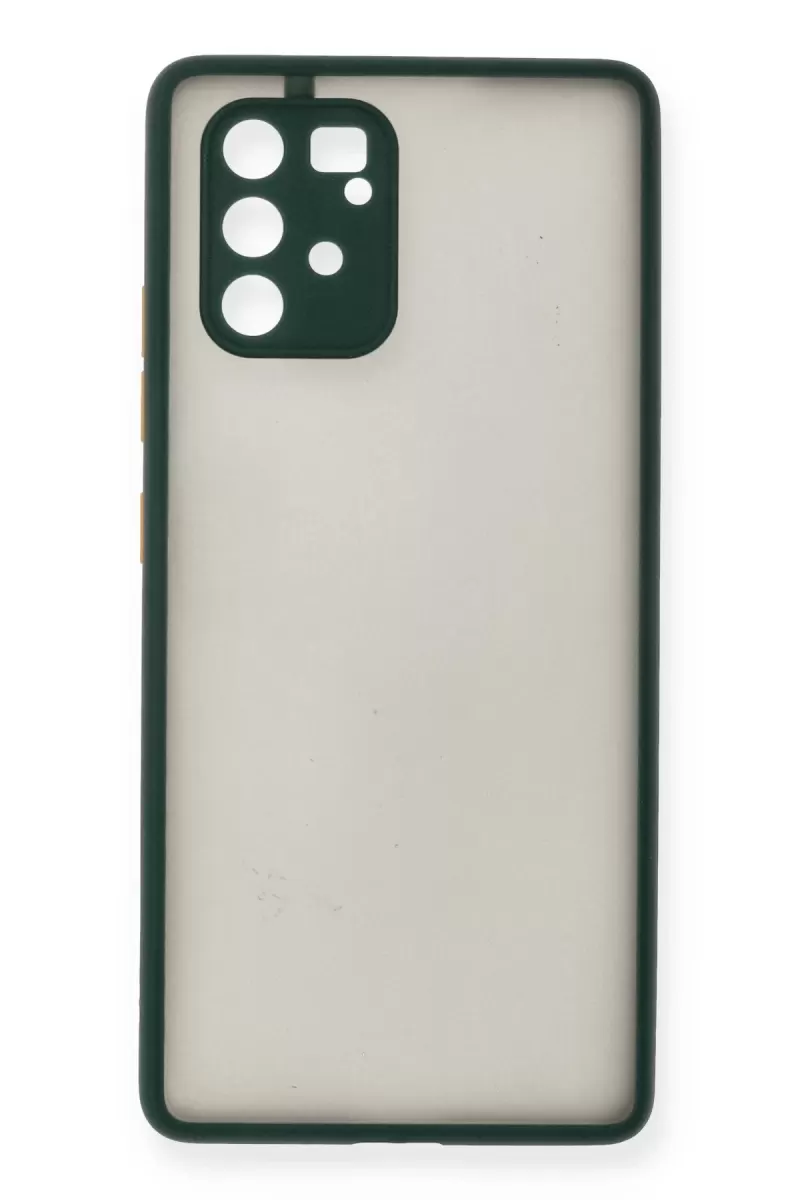 Newface Samsung Galaxy A91 / S10 Lite Kılıf Montreal Silikon Kapak - Yeşil