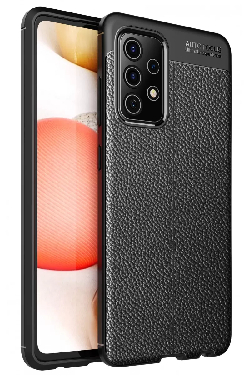 Newface Samsung Galaxy A52 Kılıf Auto Focus Kapak - Siyah