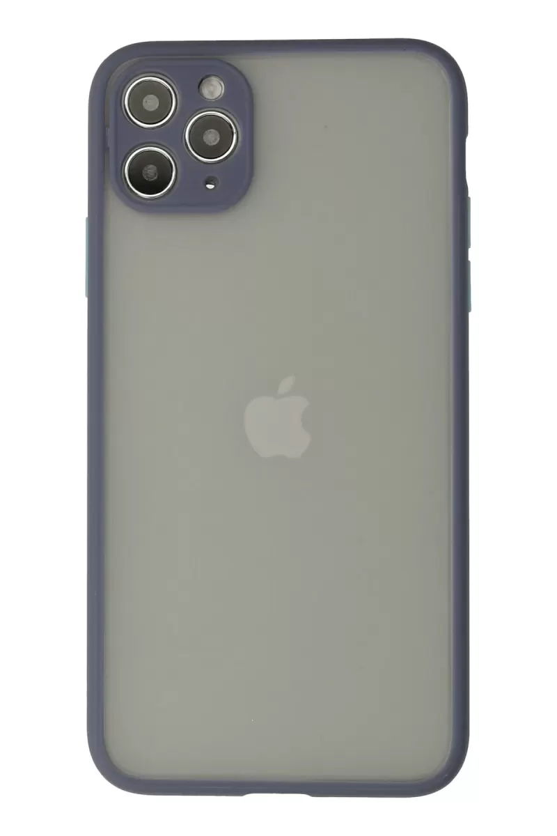 Newface Apple iPhone 12 Pro Max Kılıf Montreal Silikon Kapak - Gri
