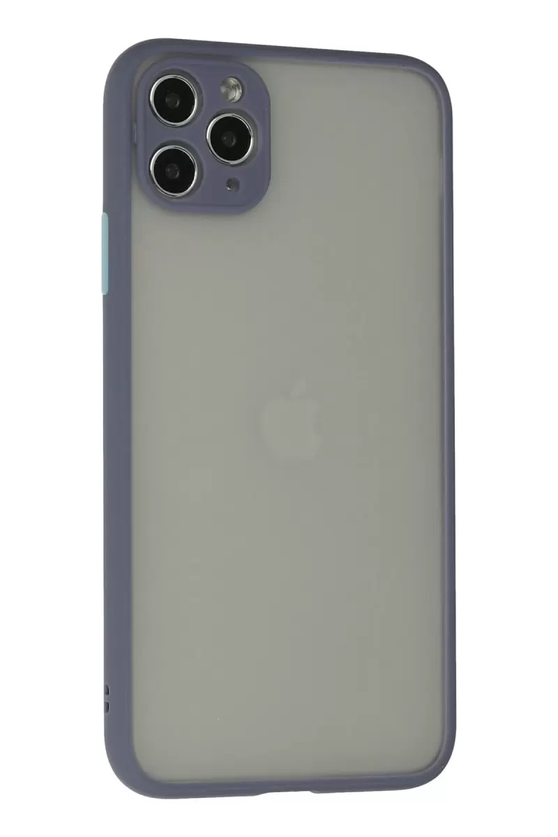 Newface Apple iPhone 12 Pro Max Kılıf Montreal Silikon Kapak - Gri