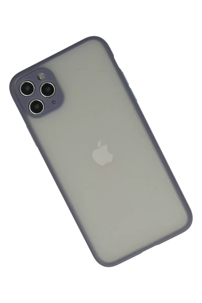 Newface Apple iPhone 12 Pro Max Kılıf Montreal Silikon Kapak - Gri