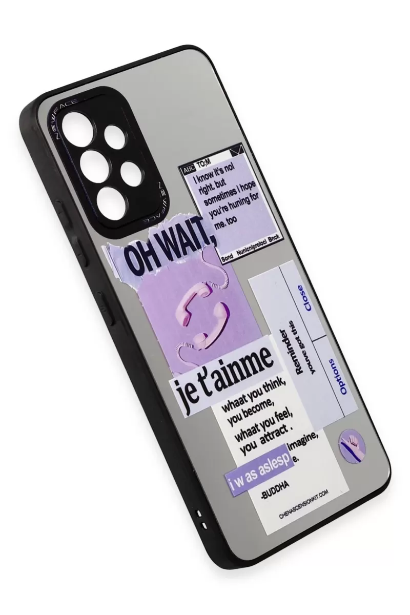Newface Samsung Galaxy A52 Kılıf Mirror Desenli Kapak - Mirror - 4