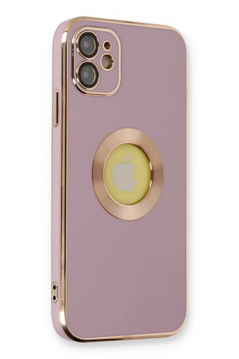 Newface Apple iPhone 12 Kılıf Store Silikon - Mor