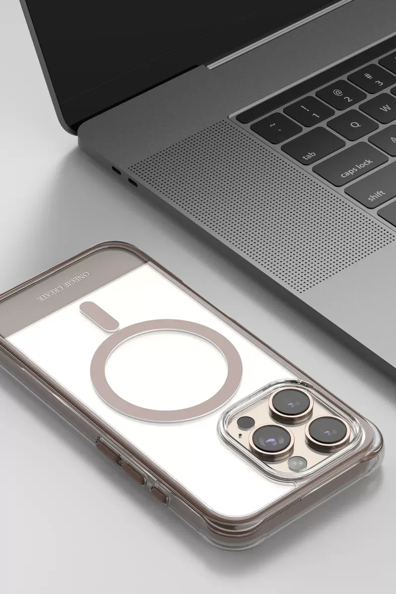 Onegif Apple iPhone 16 Pro Hulk Magsafe Kapak - Çöl Titanyum