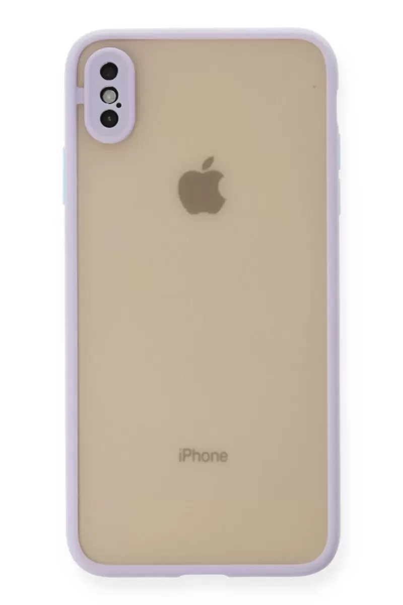 Newface Apple iPhone X Kılıf Montreal Silikon Kapak - Mor