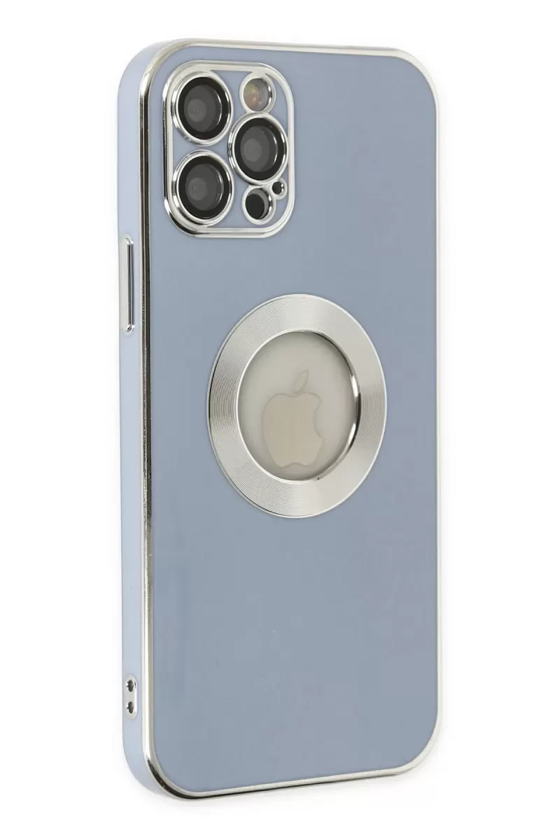 Newface Apple iPhone 12 Pro Kılıf Store Silikon - Sierra Blue