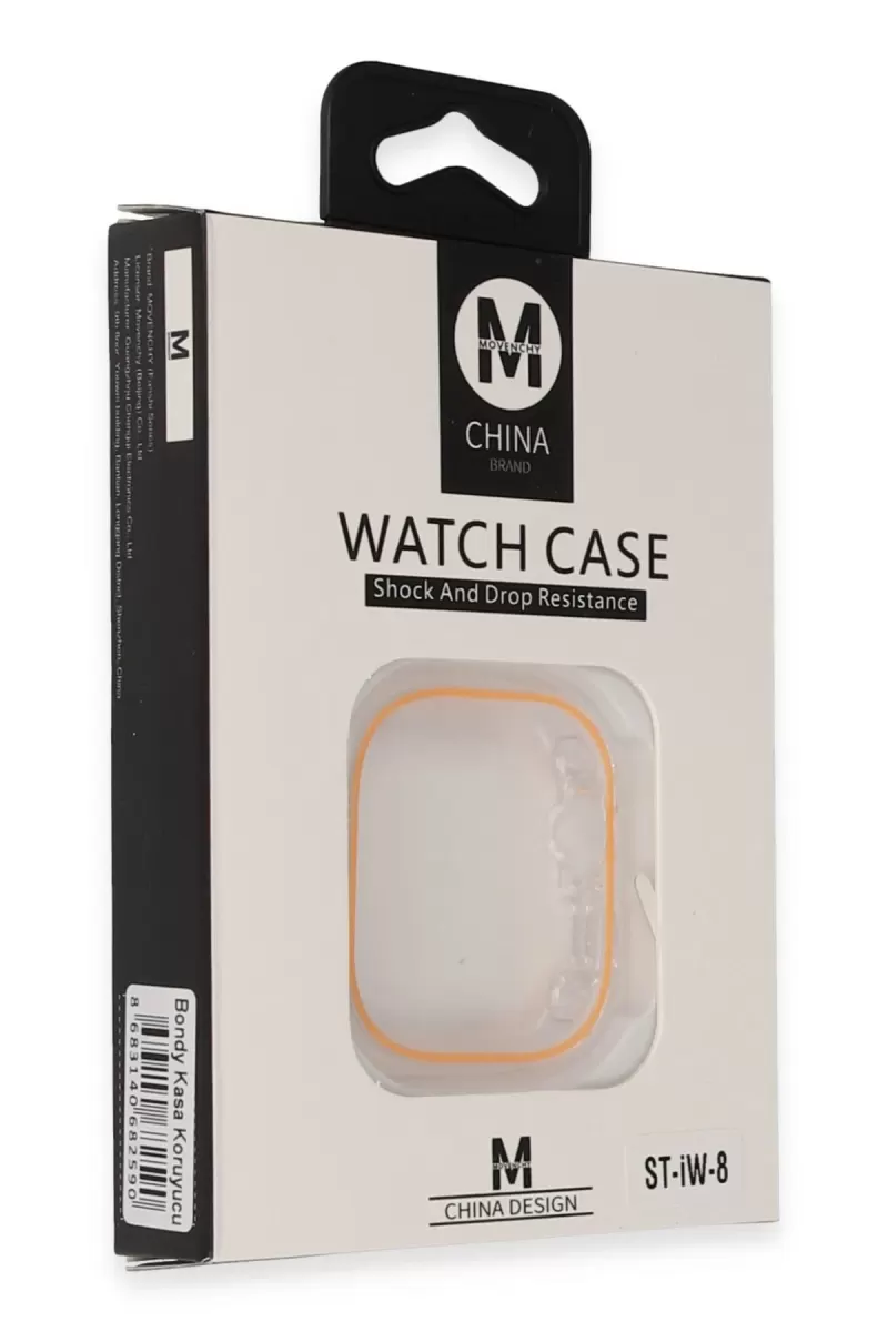 Movenchy Apple Watch 45mm Bondy Kasa Koruyucu - Turuncu