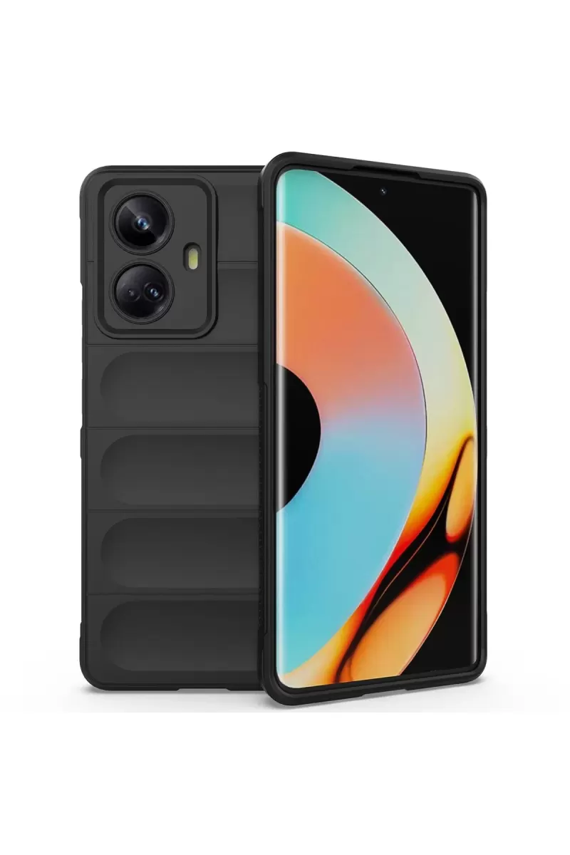 Newface Realme 10 Pro 5G Kılıf Optimum Silikon - Siyah