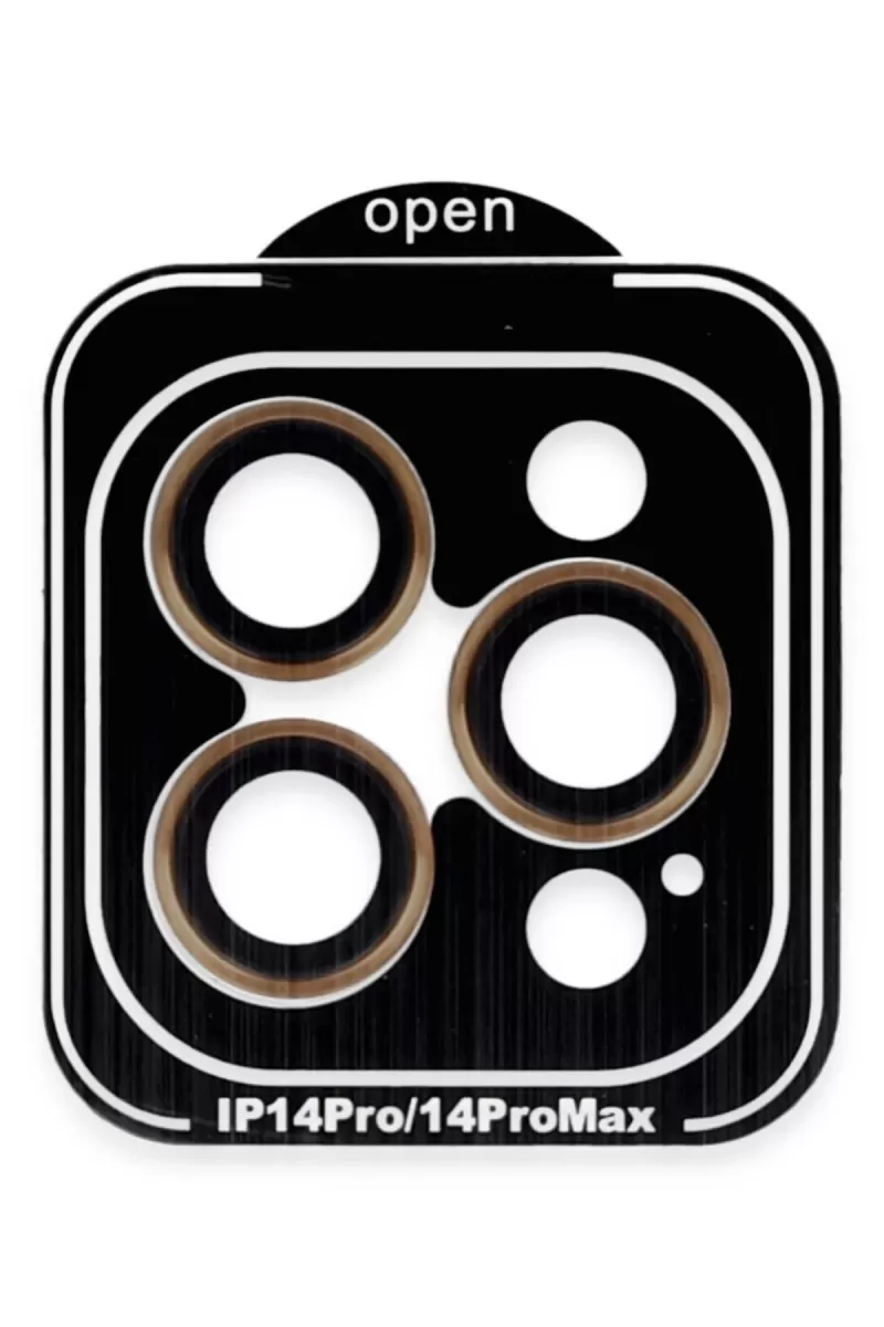 Joko Apple iPhone 14 Pro Max PVD Metal Kamera Lens - Turuncu