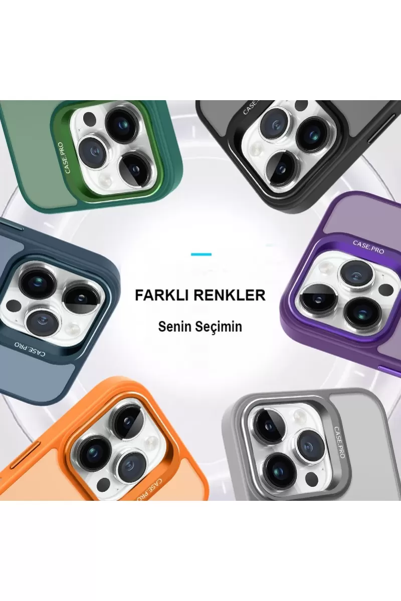 Joko Apple iPhone 14 Pro Kılıf Flet Lens Magsafe Kapak - Siyah
