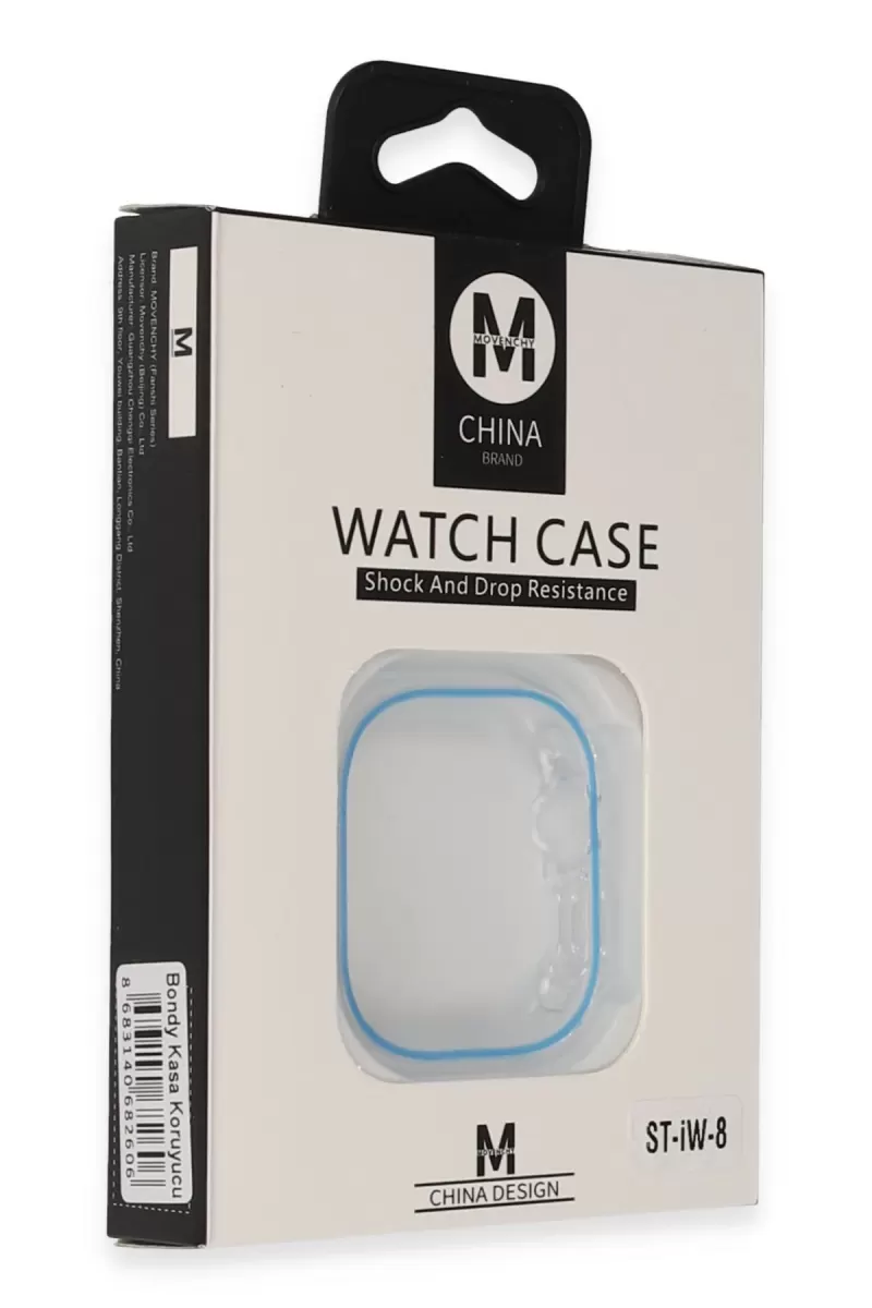Movenchy Apple Watch Ultra 49mm Bondy Kasa Koruyucu - Mavi