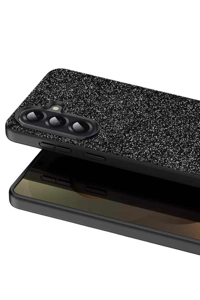 Onegif Samsung Galaxy A17 5G Bright Simli Kapak - Siyah