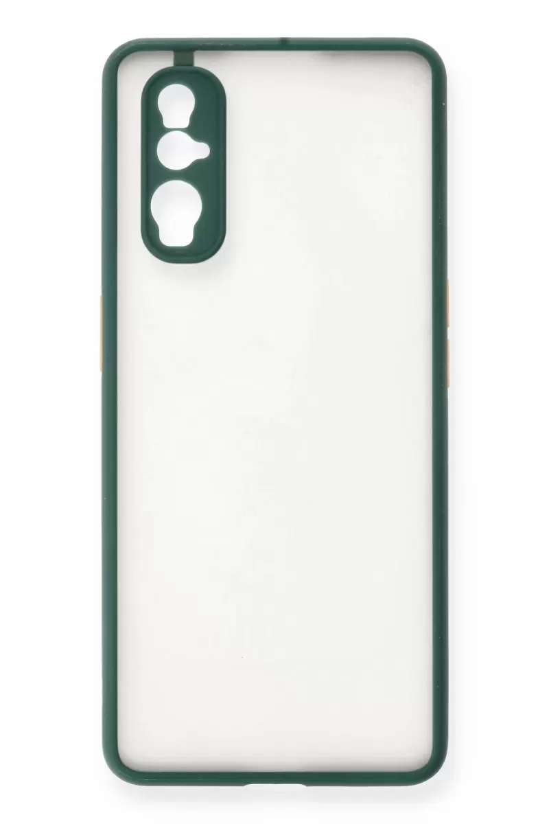 Newface Oppo Find X2 Kılıf Montreal Silikon Kapak - Yeşil
