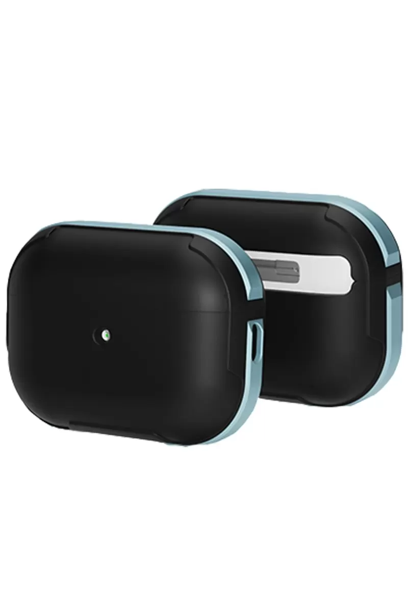 Movenchy Apple Airpods Pro 2 (2.nesil) MO-A8 Armor Kılıf - Sierra Blue
