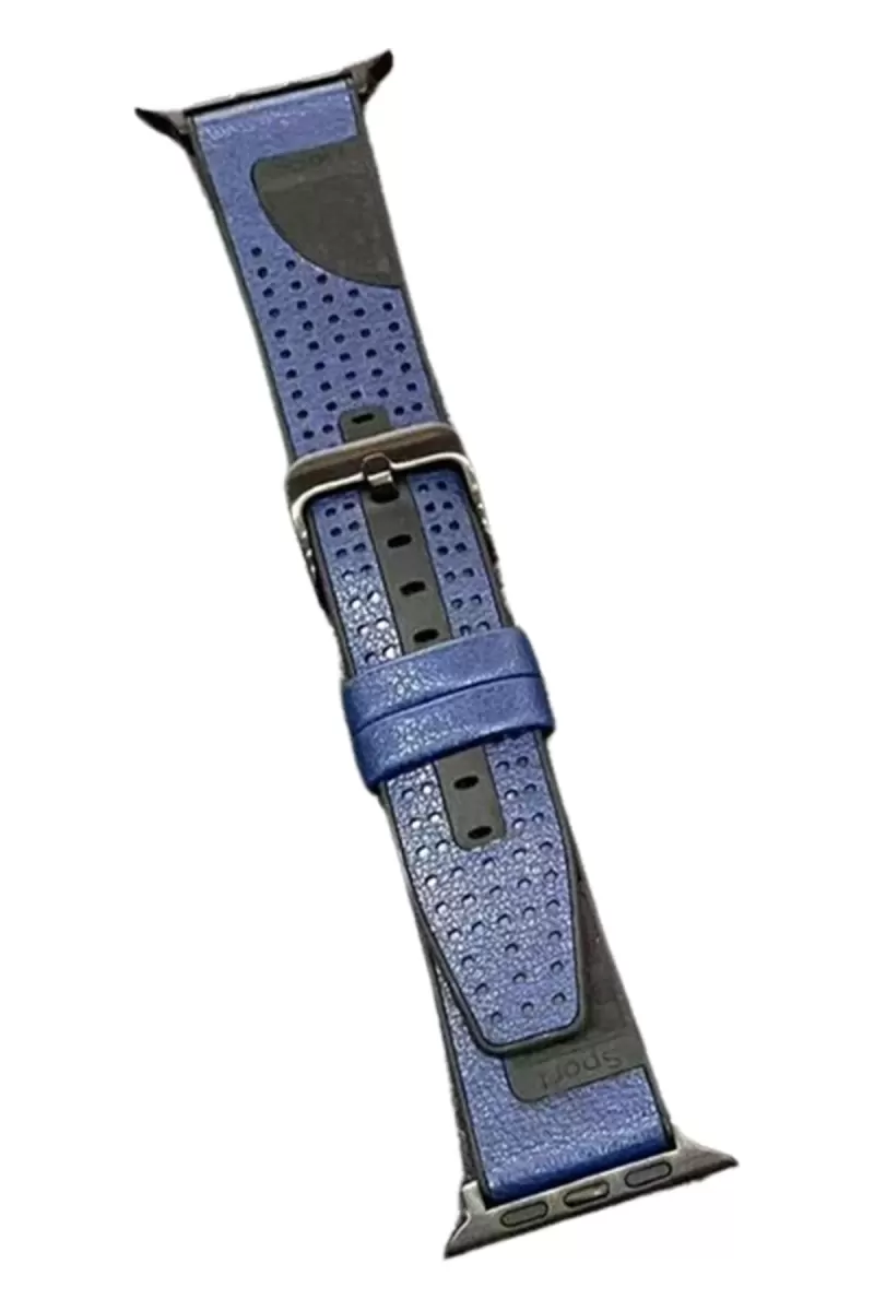 Movenchy Apple Watch 45mm Buff Deri Kordon - Lacivert