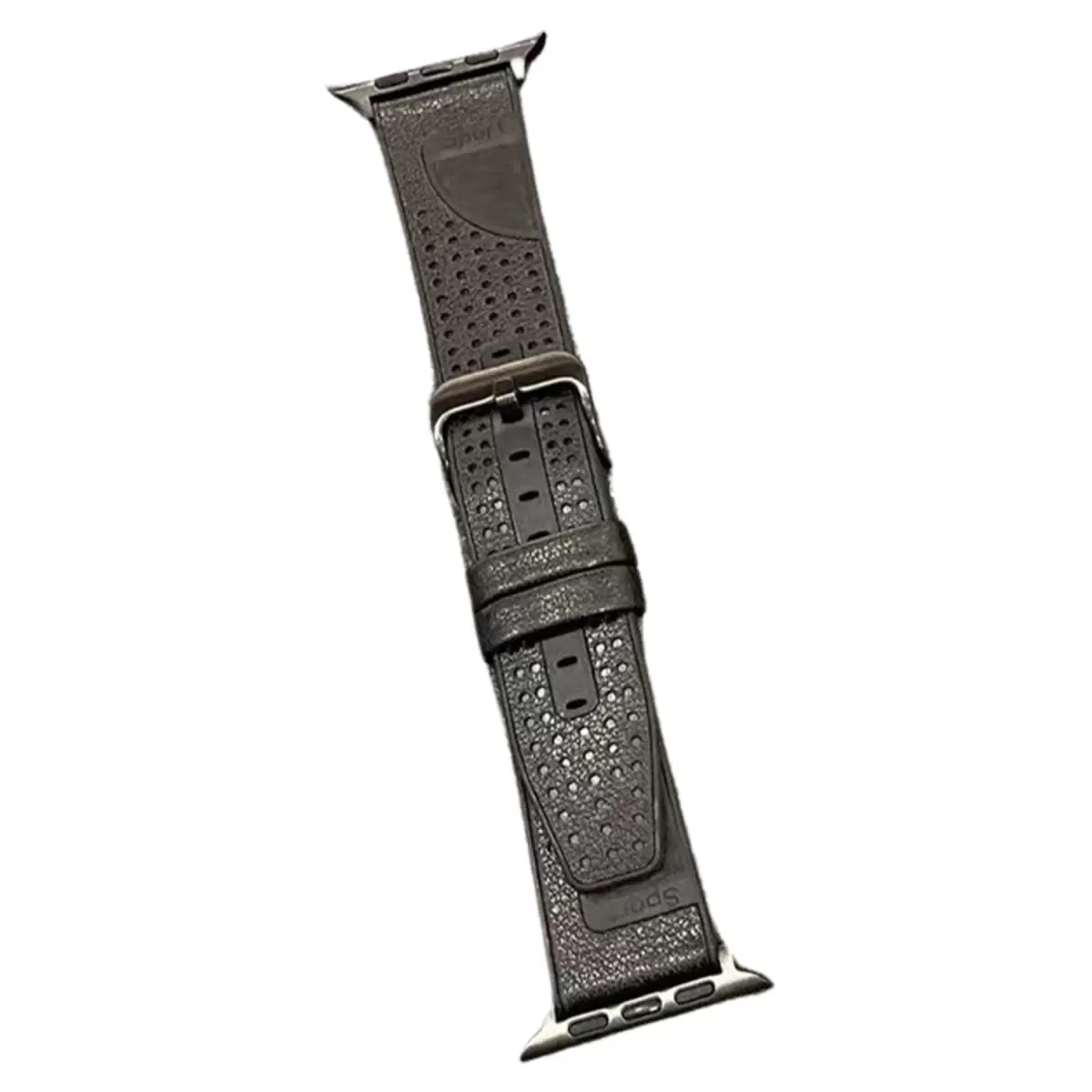 Movenchy Apple Watch 45mm Buff Deri Kordon - Siyah