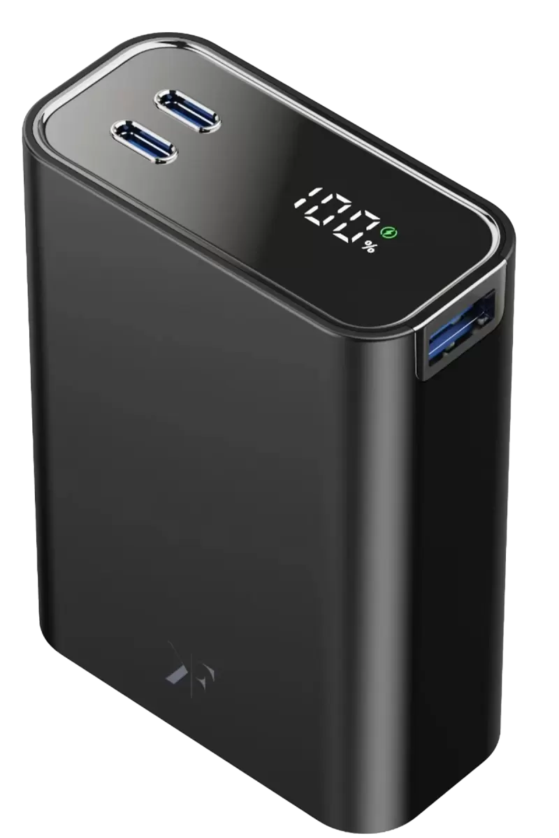 Newface PW501 20.000 mAh Dijital Göstergeli 2 Adet 45W Type-C ve 22.5W USB Çıkışlı Şarj PD Hızlı Şarj Powerbank - Siyah