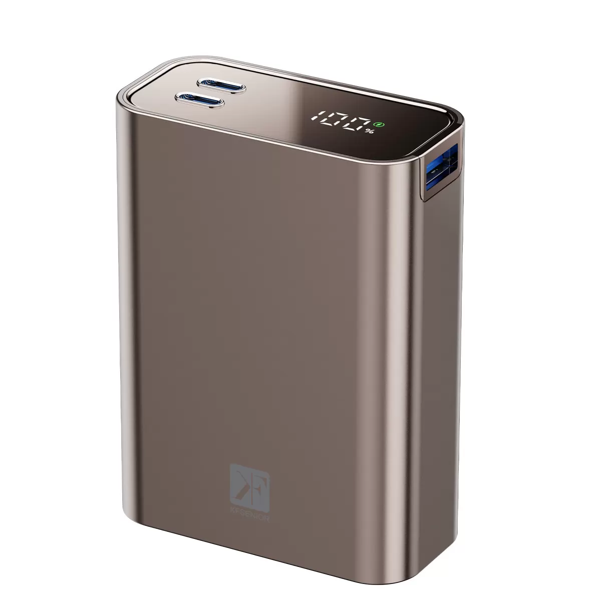 Newface PW501 20.000 mAh Dijital Göstergeli 2 Adet 45W Type-C ve 22.5W USB Çıkışlı Şarj PD Hızlı Şarj Powerbank - Titanyum