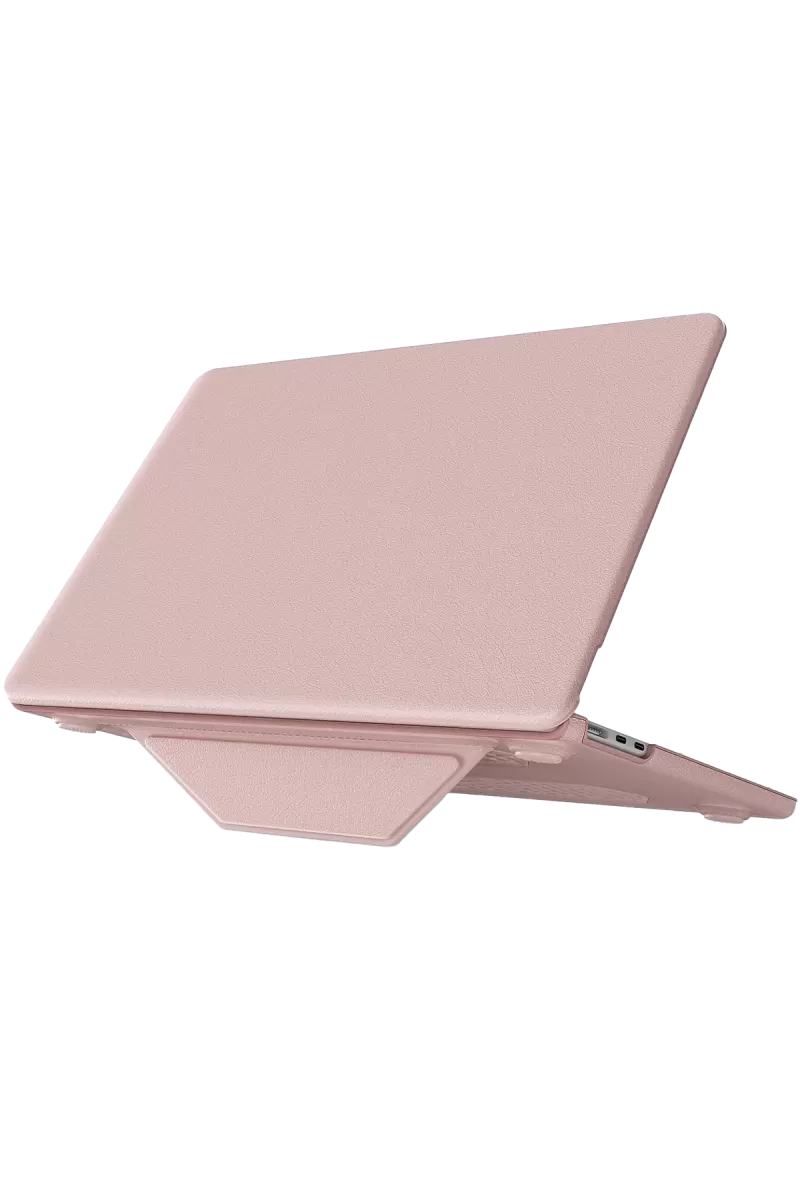 Newface Apple Macbook Air 15 2024 Macbook Deri Kapak - Pembe