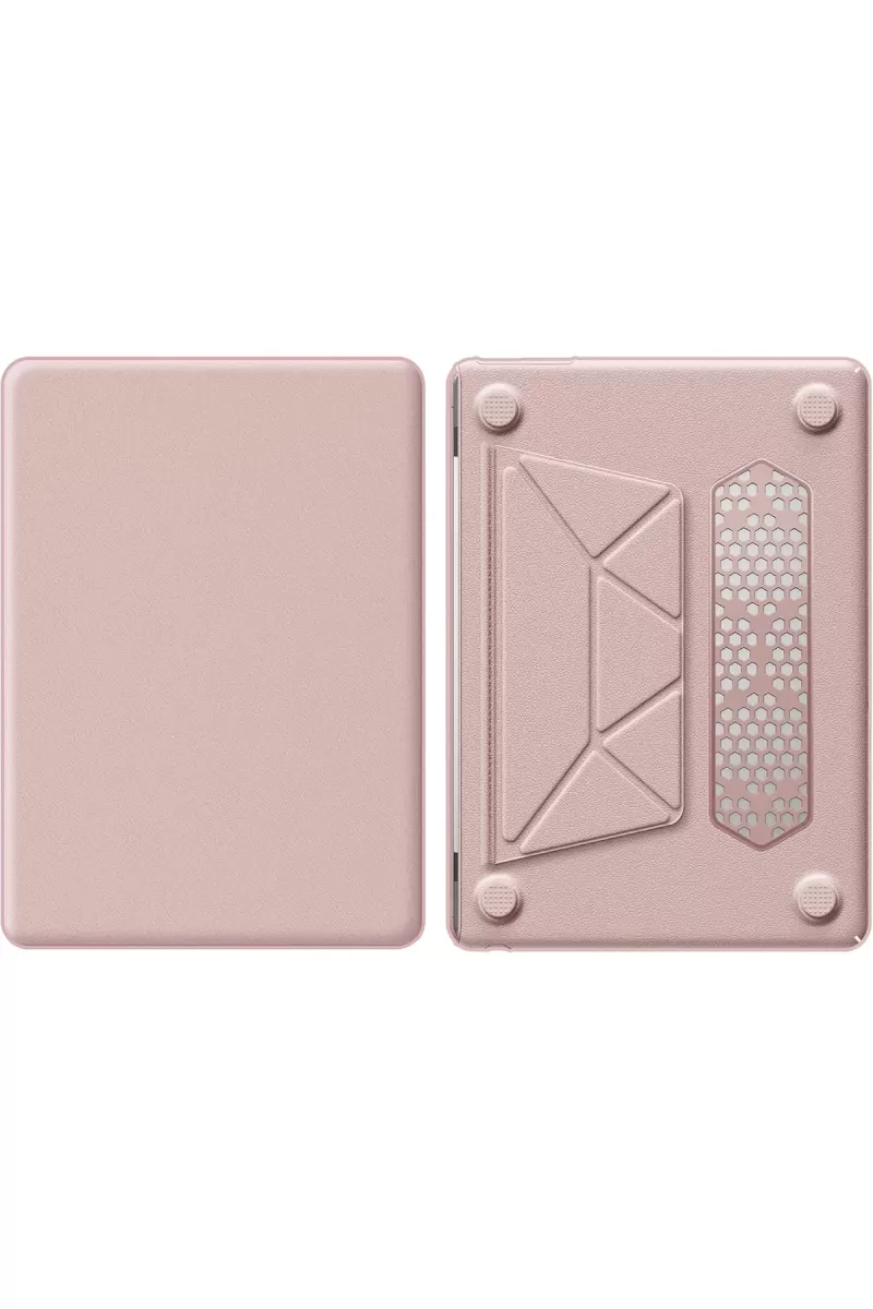 Newface Apple Macbook Air 15 2024 Macbook Deri Kapak - Pembe