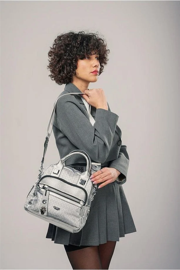 Weta Gri Cilt Kol Ve Omuz Çantası