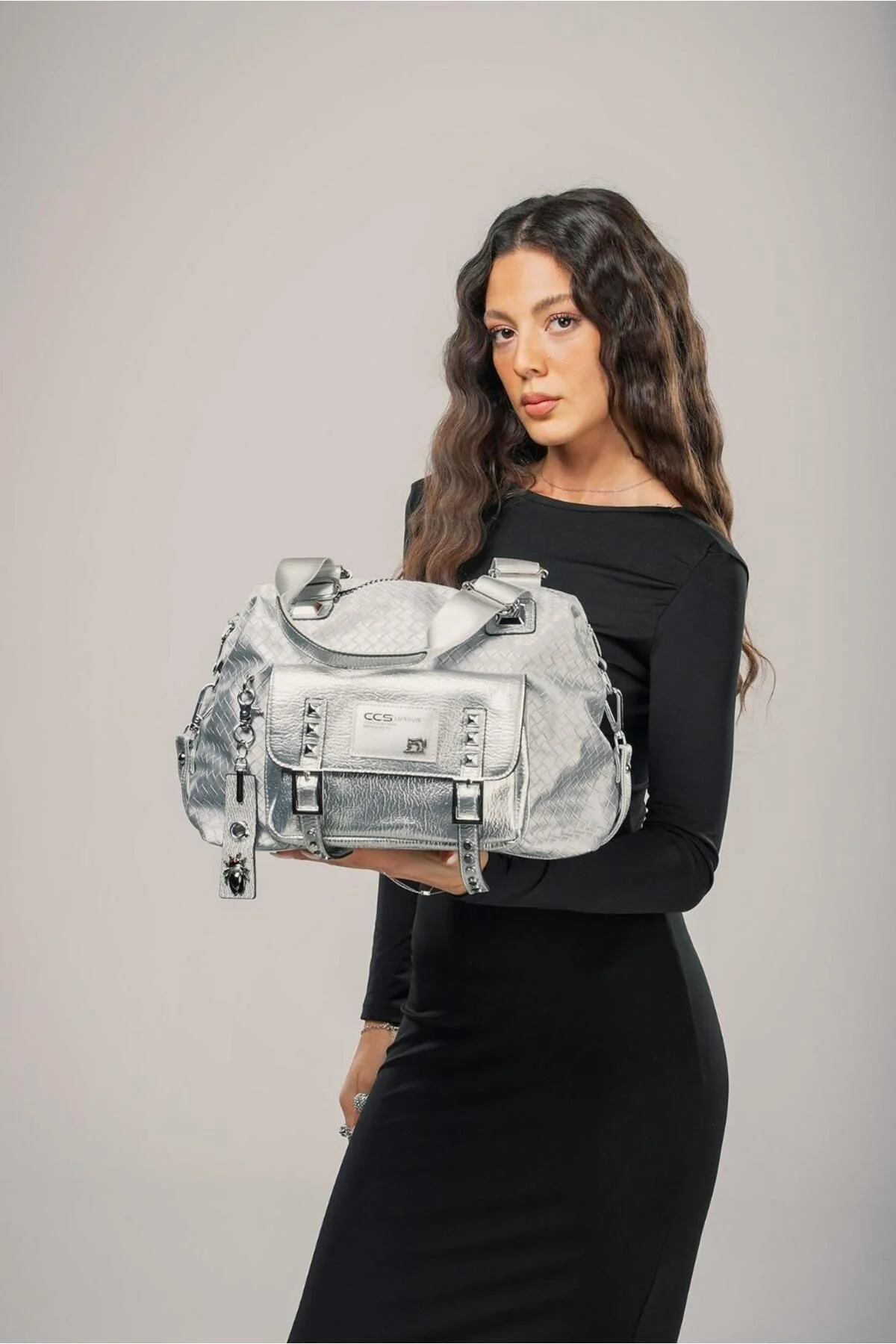 Wawin Gri Cilt Omuz Çantası