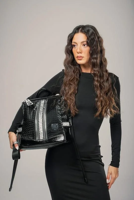 Pely Siyah Cilt Kol Ve Sırt Çantası